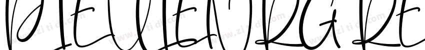 PIEULENRG REGULAR字体转换